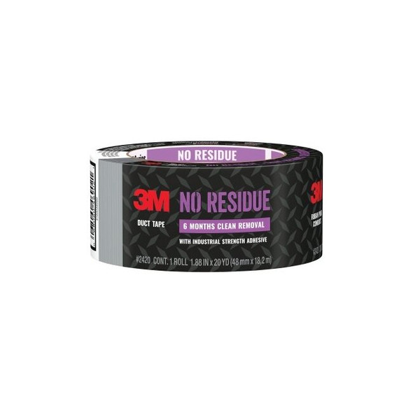 No Residue Duct Tape 2420, 1.88 in W x 20 yd L