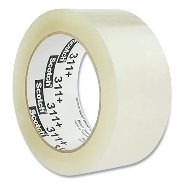 High Tack Box Sealing Tape 311+, 3 in W x 110 yd, 2.05 mil, Clear