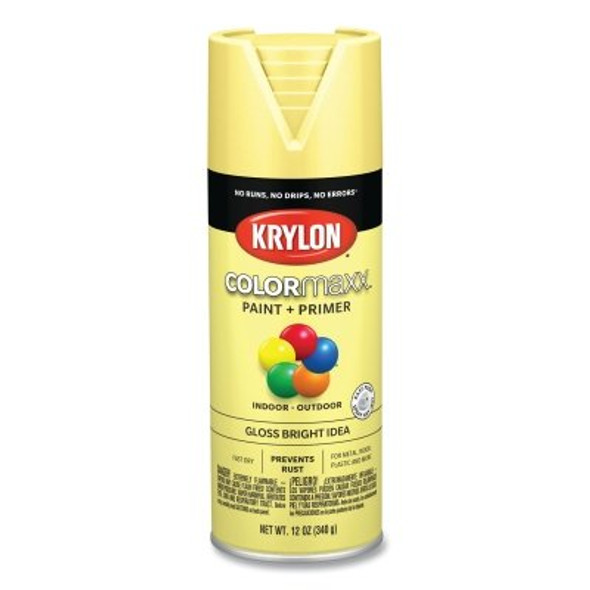 COLORmaxx™ Paint + Primer Spray Paint, 12 oz, Bright Idea, Gloss