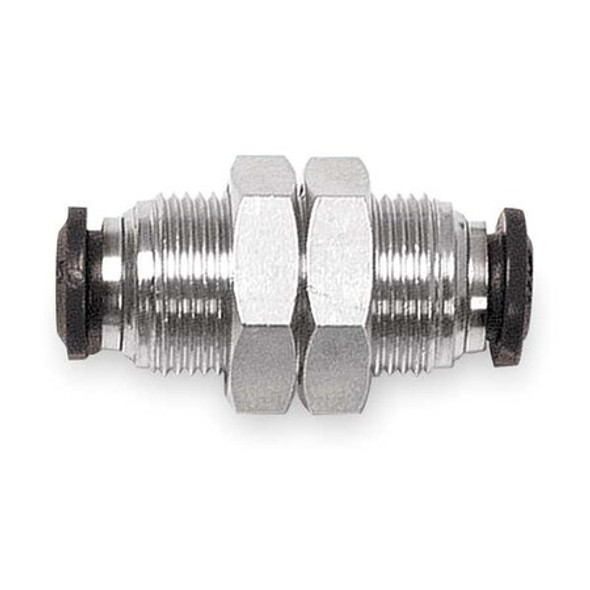 Aignep Usa Push to Connect Fitting, Brass, Silver 50050N-3