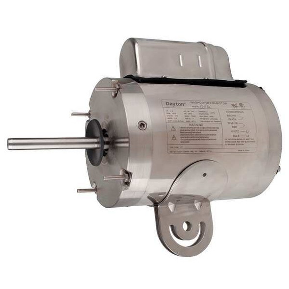 Dayton Washdown Motor,PSC,TEAO,1/4 HP,1075 rpm 12V772