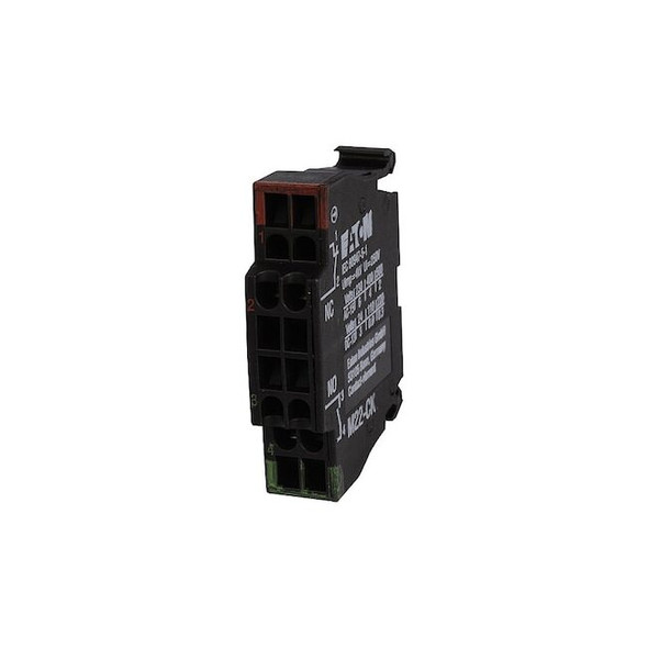 Eaton Contact Block,Momentary,Blk,Front Mount M22-CK02
