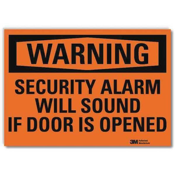 Lyle Security Sign,5x7in,Reflective Sheeting U6-1219-RD_7X5