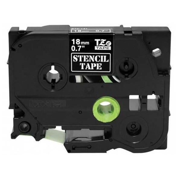 Brother Label/RibbonCartridge,White,45/64inW STE141