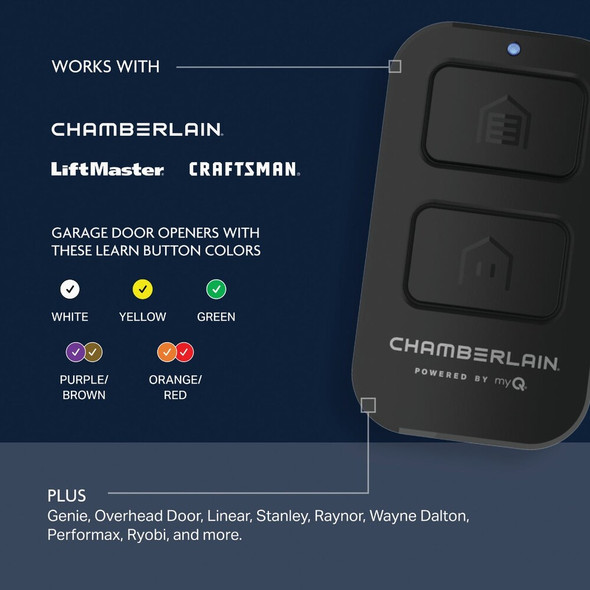 Chamberlain Universal Garage Door Remote Control CHU62 104590