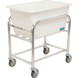 Global Industrial Bulk Mover Cart with White Tub 4 Bushel 32-3/4""L x 21-1/4""W