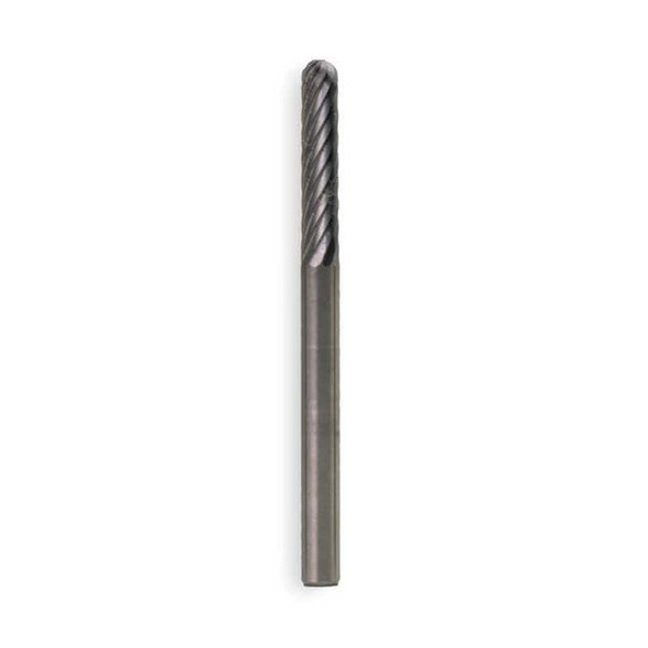 Widia Carbide Bur,Cylindrical Ball,3/8,SGL Cut M40296
