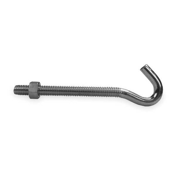 Monroe Pmp Utility Hex Nut Bolt Hook,Steel,PK10 4HDV6