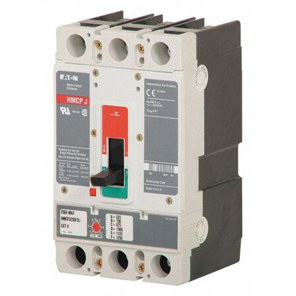 Molded Case Circuit Breaker, HMCP Series, 7A, 3 Pole, 600V AC, 65kA at 600V AC