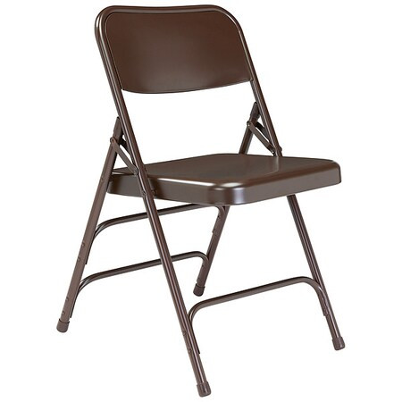 National Public Seating Folding Chair,Brown, Series 300,PK4 303