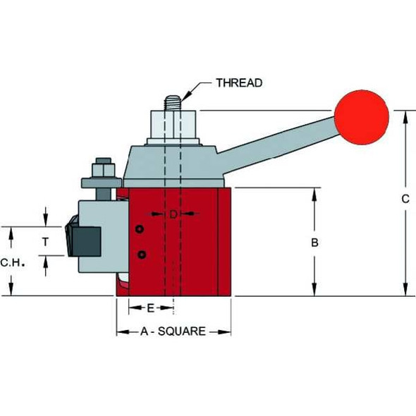 Dorian Tool Post,Quick Change,SDN25,Up To 12 In SDN25AXA