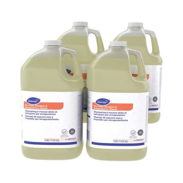 Diversey Floor Cleaner,Liquid,1 gal.,Floral,PK4 9BP92017