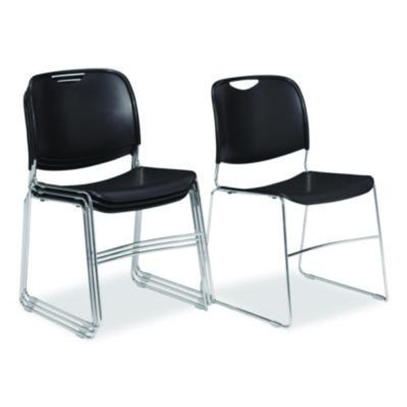 NPS® CHAIR,STACK POLY 4PK,BK 85104