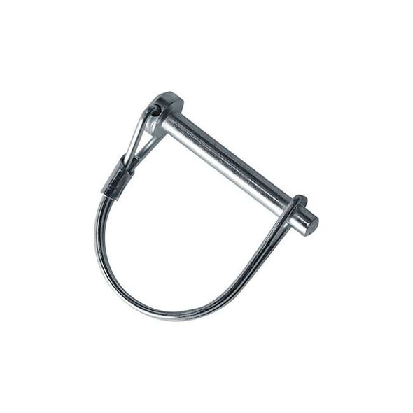 Double Wire Snap Safety Pin, 3/8 in Dia, 1-3/8 in Lg, 1-5/8 in Shank Lg