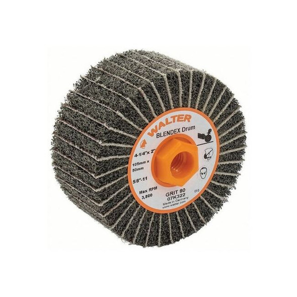 Walter Finishing Drum,Silicon Carbide,4 1/4"dia 07K322