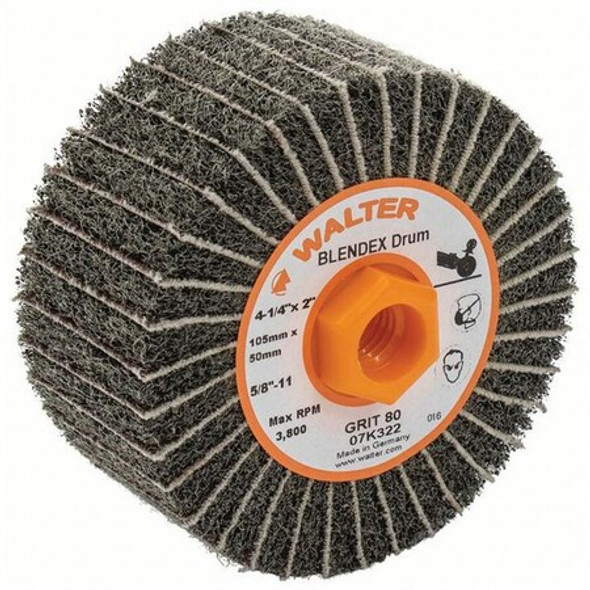 Walter Surface Technologies Finishing Drum,Silicon Carbide,4 1/4"dia 07K322