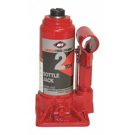 Bottle Jack, 2 Ton, Manual Handle, 2 ton Load Capacity, 4 in Min Lift