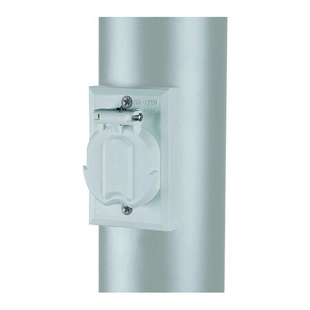Acclaim Lighting Electric Outlet,120V,White 338WH