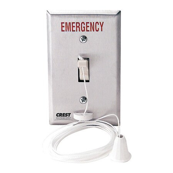 Crest Healthcare Pullcord Station,Silver,4 1/2" L 4303-FE