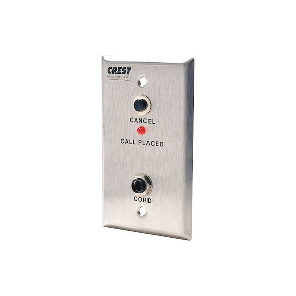 Crest Healthcare Patient Station,White,24V DC,2 3/4" W 8721C