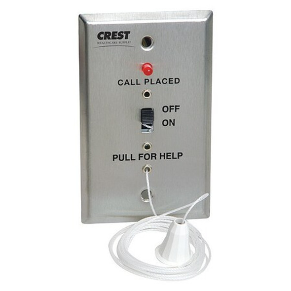 Crest Healthcare Pullcord Station,Silver,4 1/2" L E-104-1C