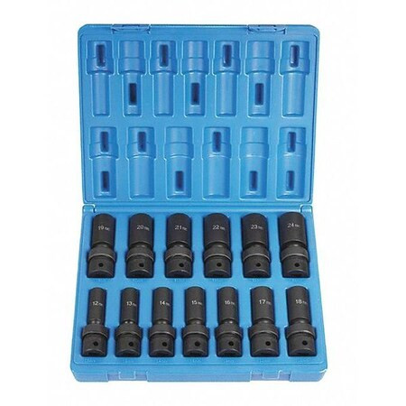 Grey Pneumatic 1/2" 13PC METRIC UNIV DP SET 1313UMD