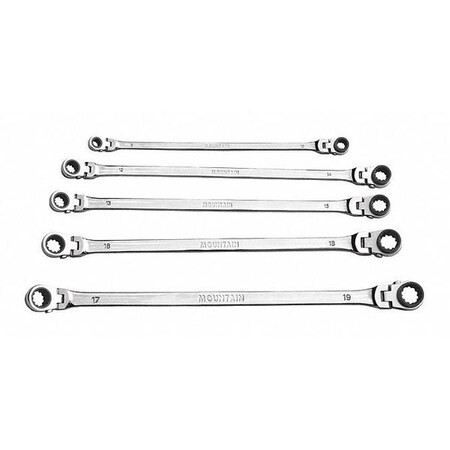 Mountain Ratcheting Wrench,5Pc,Metric Flexible RM6
