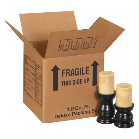 12 in x 12 in x 12 in Moving Box, Kraft, Corrugate, Single Wall, 32 ECT, 25 PK