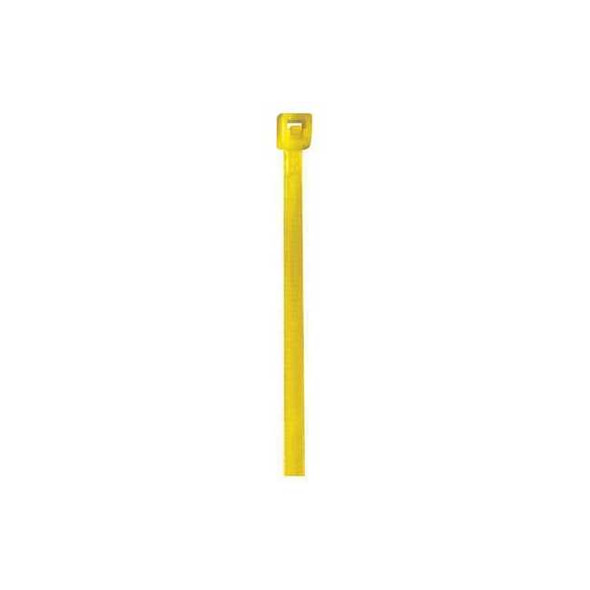 Partners Brand Cable Tie, 4 in L, Yellow, Nylon, 18 lb Strength, 1000 PK CT422C