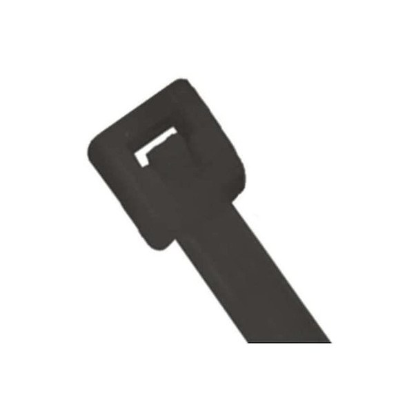 Partners Brand Cable Tie, 8 in L, Black, 18 lb Strength, 1000 PK CTUV818