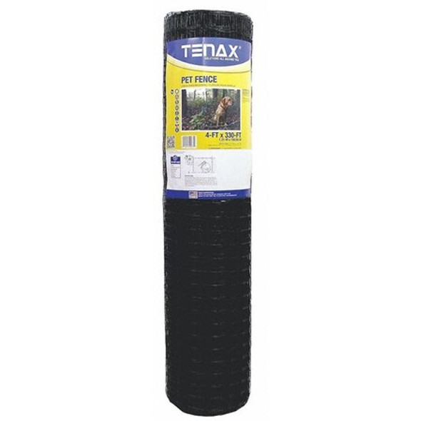 Tenax Pet Fence,Select,4ft.x330ft.,Black 2A140075 Tenax Pet Fence,Select,4ft.x330ft.,Black 2A140075