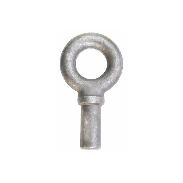 Eye Bolt With Shoulder, Unthreaded, 3-1/2 in Shank, 2-9/16 in ID, Steel, Plain