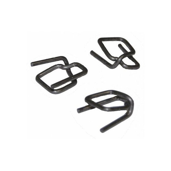 Encore Packaging Wire Buckles, Galvanized, 1/2",PK1000 P12WB2-GA