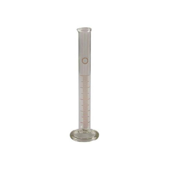 Manufacturer Varies Graduated Cylinder, 2000mL, Glass, Clear 5YHY5