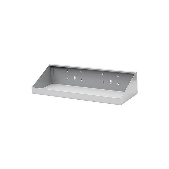 18 In. W x 6-1/2 In. D Gray Epoxy Coated Steel Shelf for LocBoard