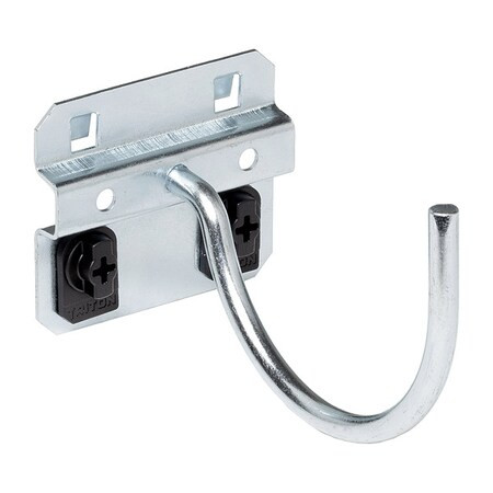 Triton Products 3-3/4 In. Curved Steel Pegboard Hook for LocBoard, PK5 55230