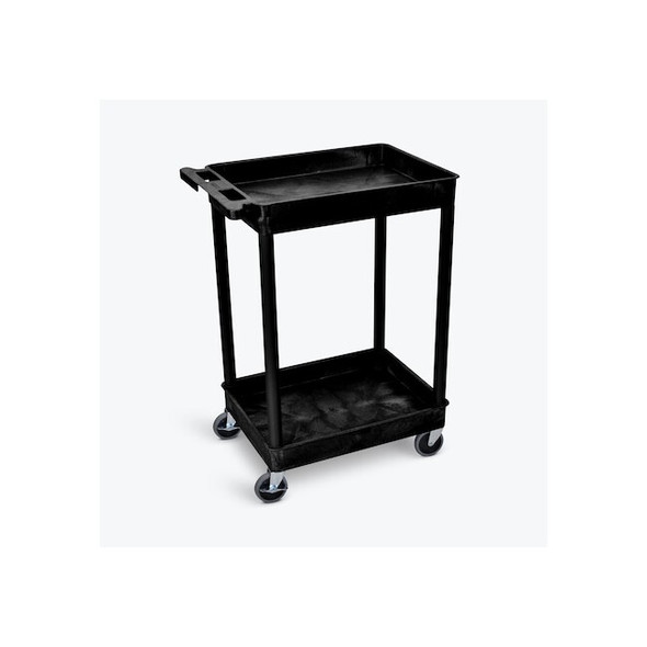Luxor Tub Cart - Two Shelves - Black STC11-B