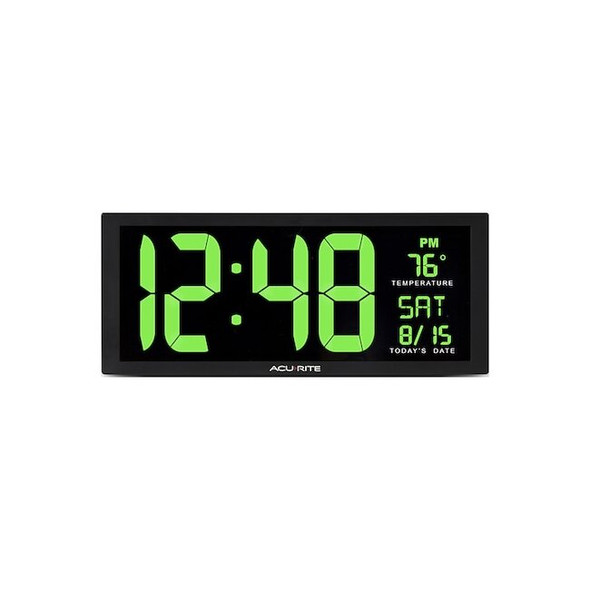 Manufacturer Varies Large Digital Clock W/ Indoor Temperature, 14.5" 75155M