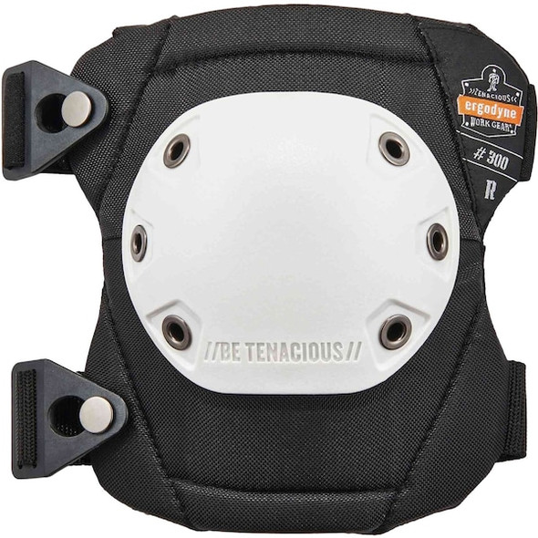 Ergodyne Rounded Cap Knee Pad,Buckle White Cap,PR 300
