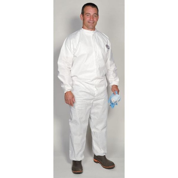 Kleenguard Collared Disp. Coveralls,White,2XL,PK25 46105