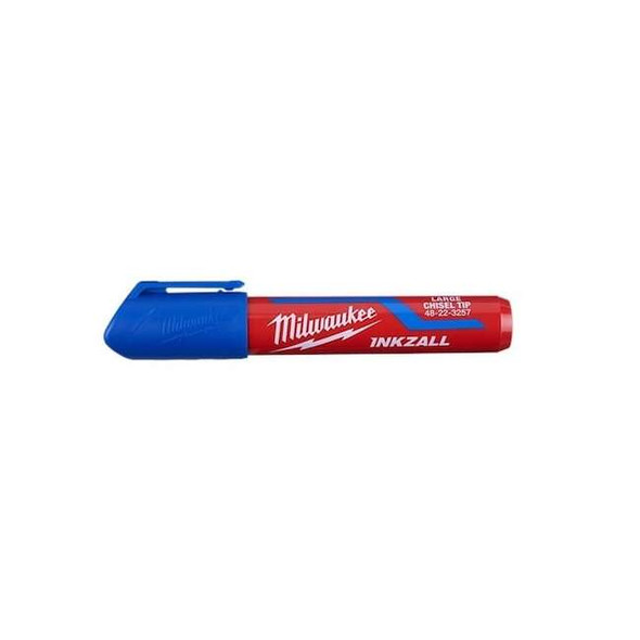 Milwaukee Tool Ink Industrial Marker, Blue, Chisel 48-22-3257