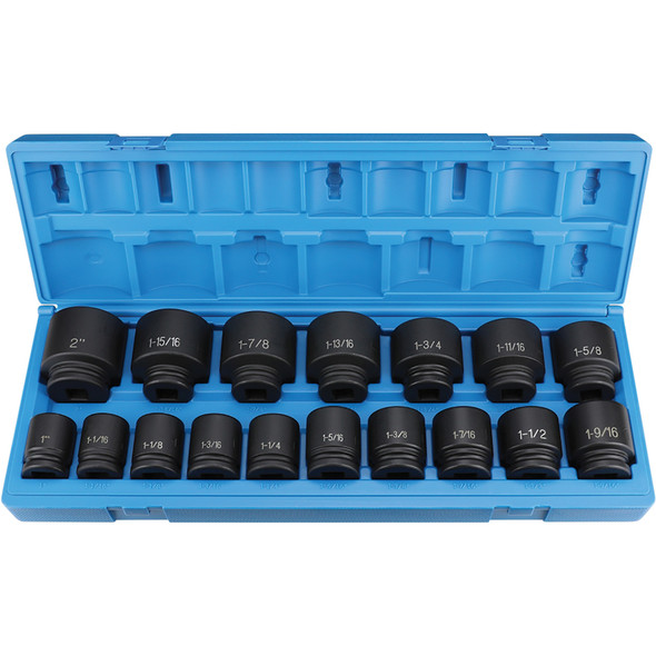 3/4" Dr. 17 Piece Fractional Set 1"-2" 8017