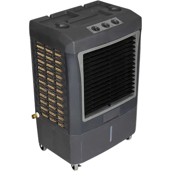 Hessaire MC37V 3,100 CFM (Cubic Ft per Min) 3-Spd Port Hi Vel Cool Fan-Evap Coolr for 950 sq.ft. Gry MC37V