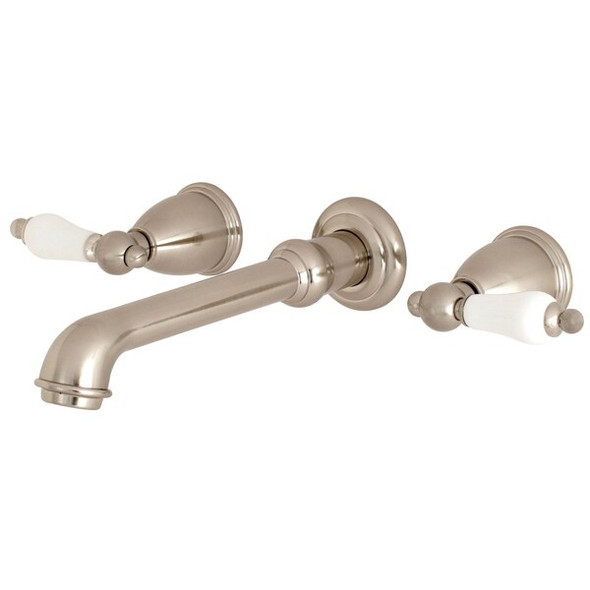 Kingston Brass Roman Tub Faucet, Brushed Nickel, Wall Mount KS7028PL