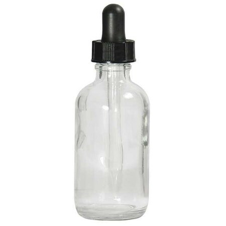 Qorpak Dropper Bottle,4 oz.,Clear,Round,PK24 GLC-05726