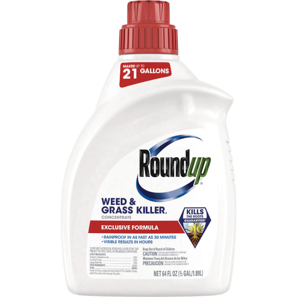 Roundup 1/2 Gal. Exclusive Formula Concentrate Weed & Grass Killer 5376506