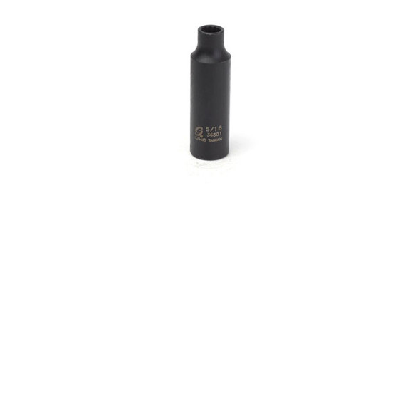 3/8" Dr 12Pt Deep Impact Socket, 5/16" 36801