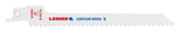 6" x 7/16" x .05" Wood Bi-Metal Reciprocating Saw Blades, 6 TPI 676RC