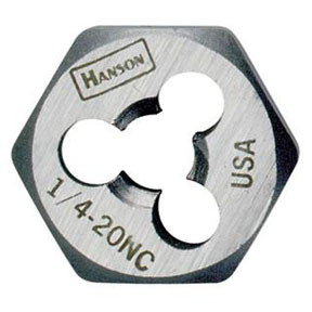 1" - 8 NC Right-hand Re-threading Hexagon Fractional Die, Bulk 7265