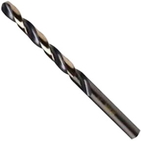 Black & Gold Fractional Straight Shank Jobber Length Drill Bit, 25/64” 3019025B